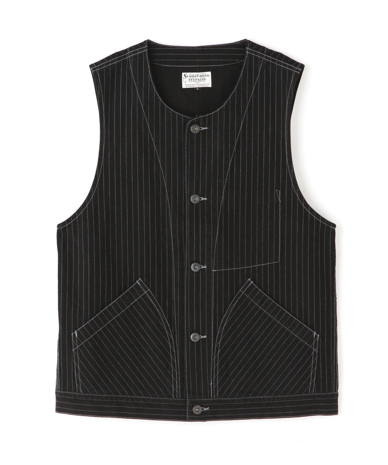 OLD HICKORY DENIM VEST/オールドヒッコリーデニムベスト | Schott