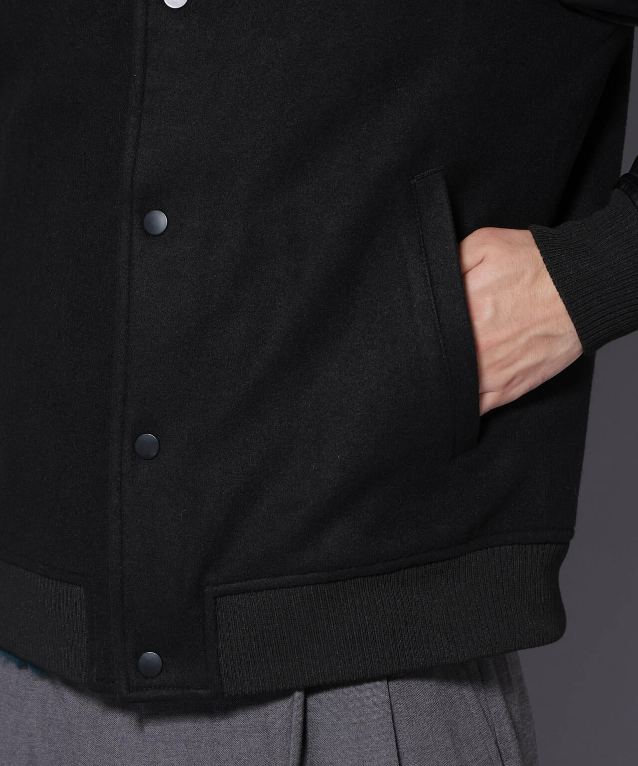 フェイクレザースタジャン | NANO universe（ナノ・ユニバース