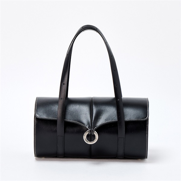 LOEWE ショルダーバッグ ブラック シルバー レザー | MixTHINKS