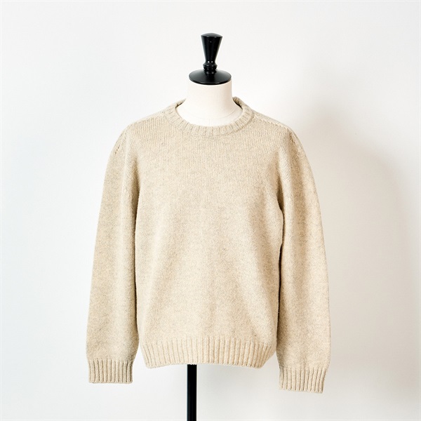 CELINE クルーネック ニット XL ベージュ ウール | MixTHINKS
