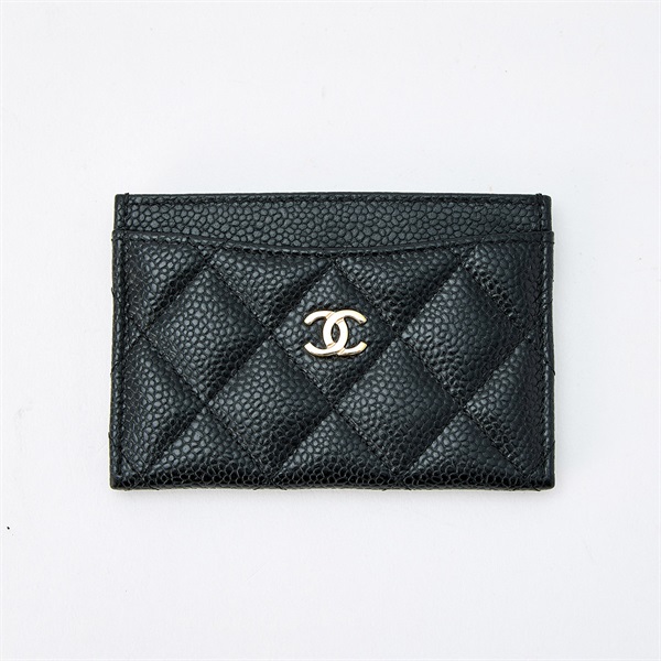CHANEL マトラッセ ココマーク 2021年 カードケース ブラック ゴールド