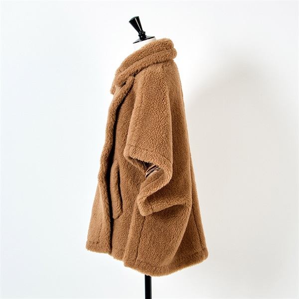 Max Mara テベ テディベアケープ コート 473607236 ブラウン キャメル