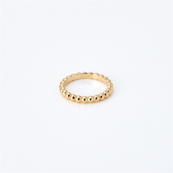 Van Cleef & Arpels ペルレ ミディアム リング 54 ゴールド 750YG