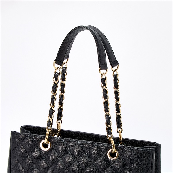 CHANEL GST チェーントート 2013年頃 トートバッグ ブラック ゴールド