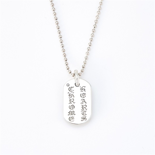 CHROME HEARTS レイズドセメタリークロスドッグタグ ネックレス