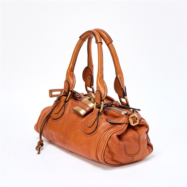 Chloe パディントン ミディアム ハンドバッグ ブラウン ゴールド