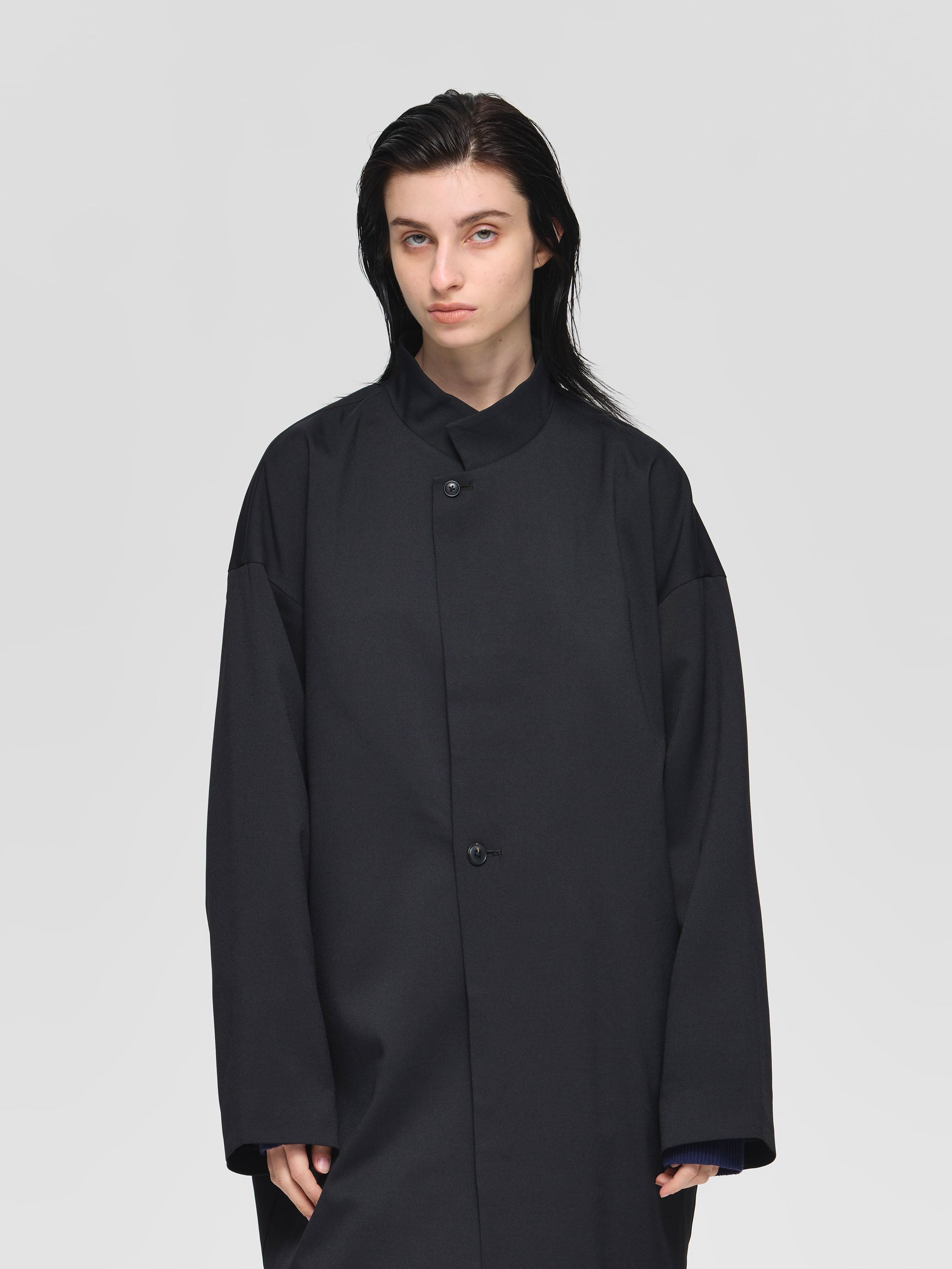 stand collar jacket | 3-570005-w – mizuiro ind