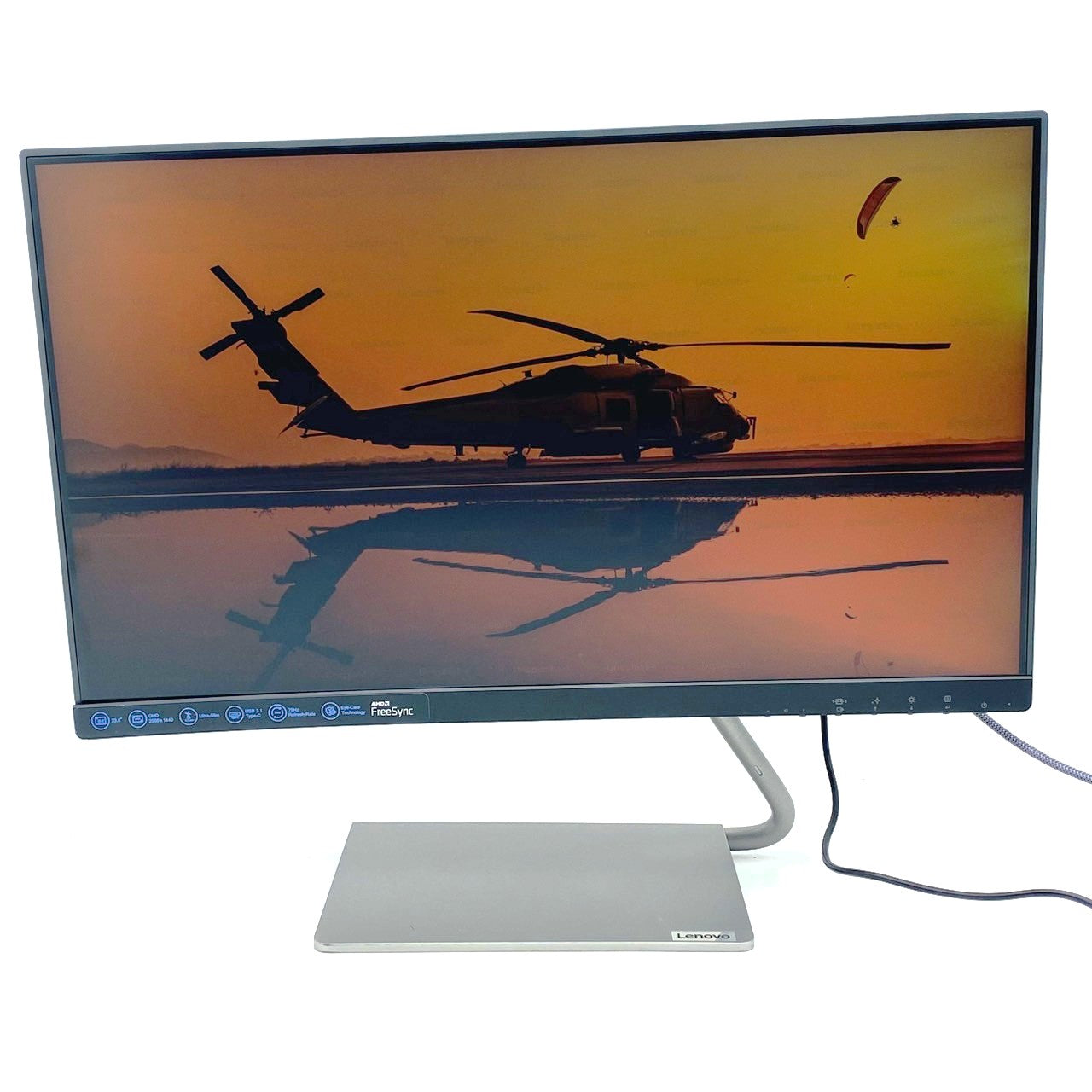 中古モニター】23.8インチ メーカー Lenovo 型番 Q24h-10 入力端子