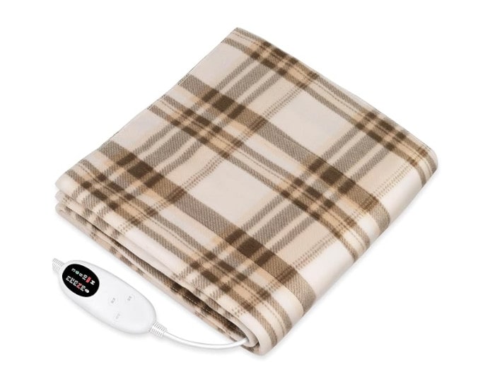 電気毛布 敷き 掛け兼用 節電 4段階タイマー 140×80cm 洗える 5段階