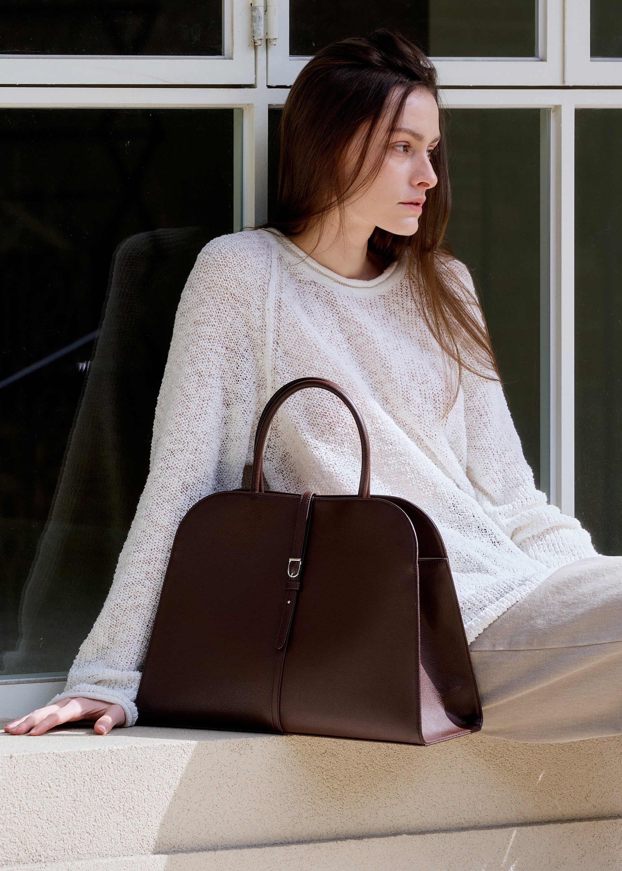 Blanc Large Burgundy Brown – Monorow Indonesia