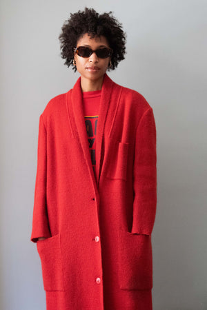 Issey Miyake Red Wool Cardigan – Moore Vintage Archive