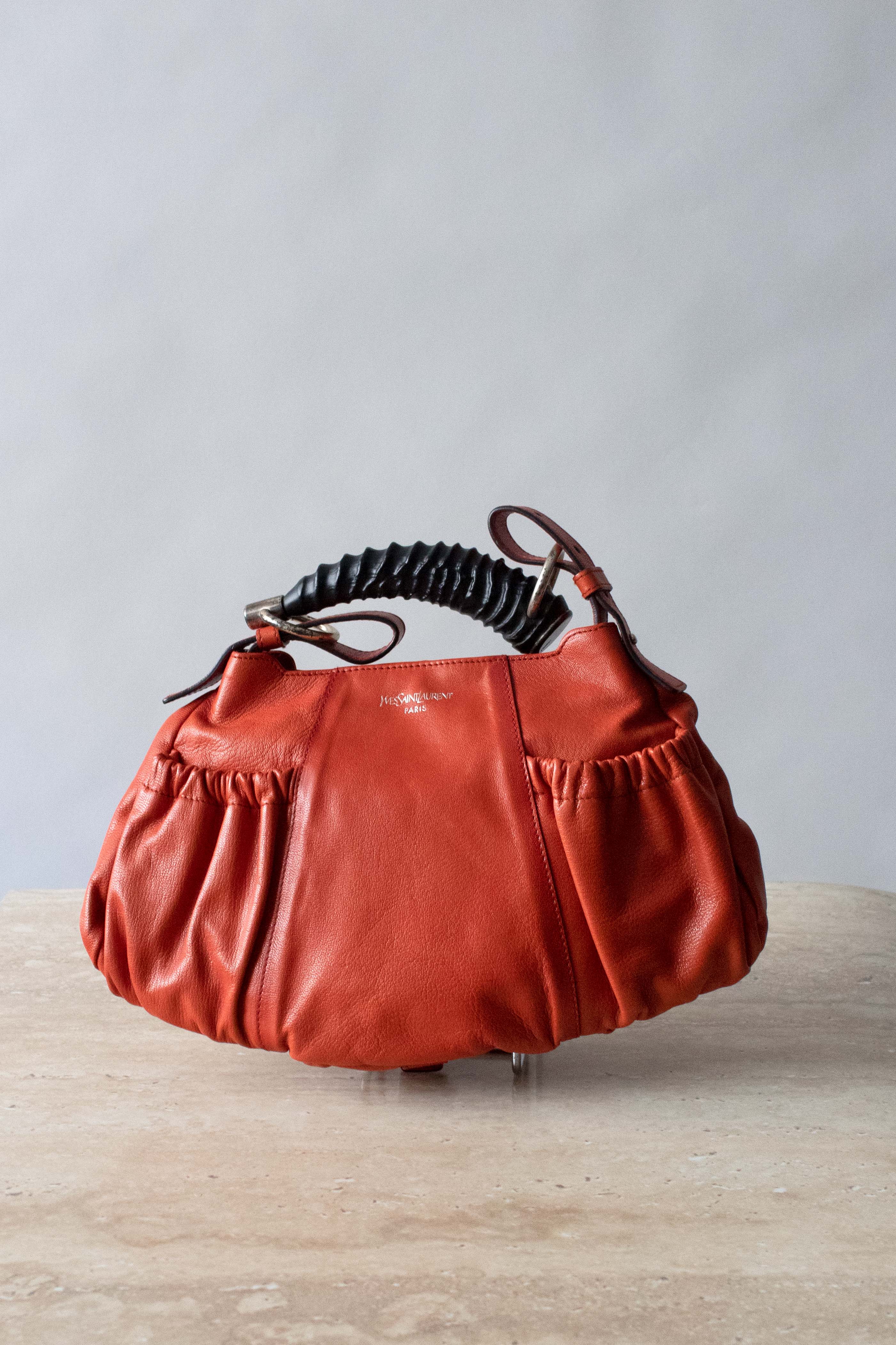 Yves Saint Laurent Orange Leather Mombasa Bag – Moore Vintage Archive