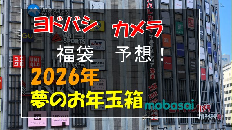 2026】ヨドバシ福袋「夢のお年玉箱」を予想！圧倒的にオトクなのはこの