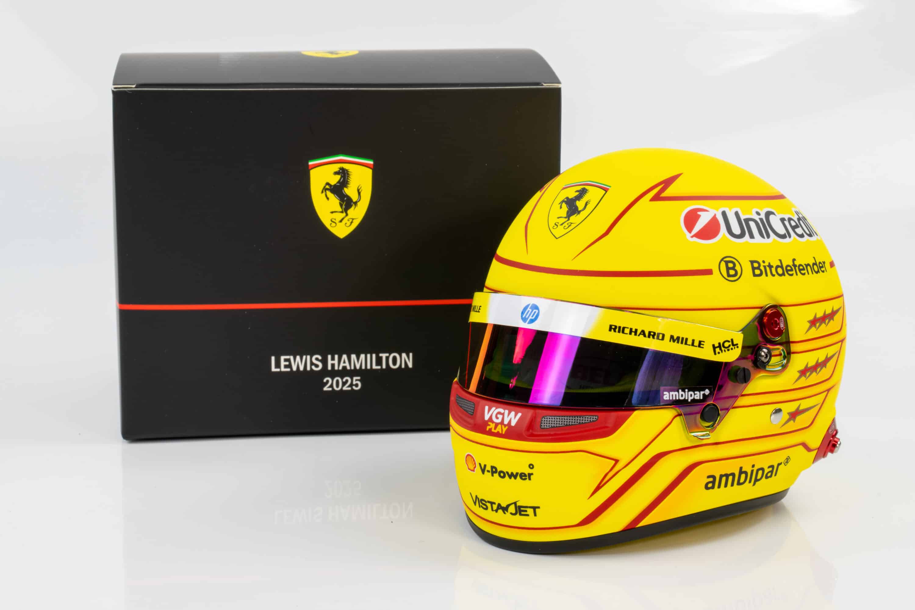 Bell 1:2 Scale Lewis Hamilton Ferrari F1 2025 Helmet Replica (LH2025)