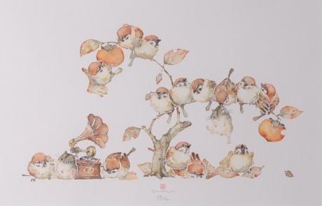 インテリアの絵画をジークレーの版画で制作した北田稔のインテリアの絵