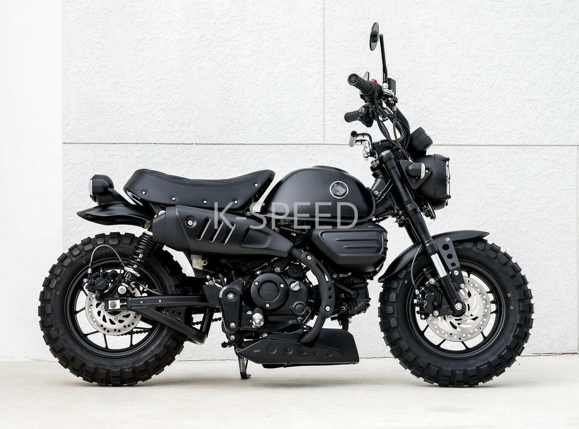 モンキー125 シート ミックスパターン Diabolus ブラック K-SPEED