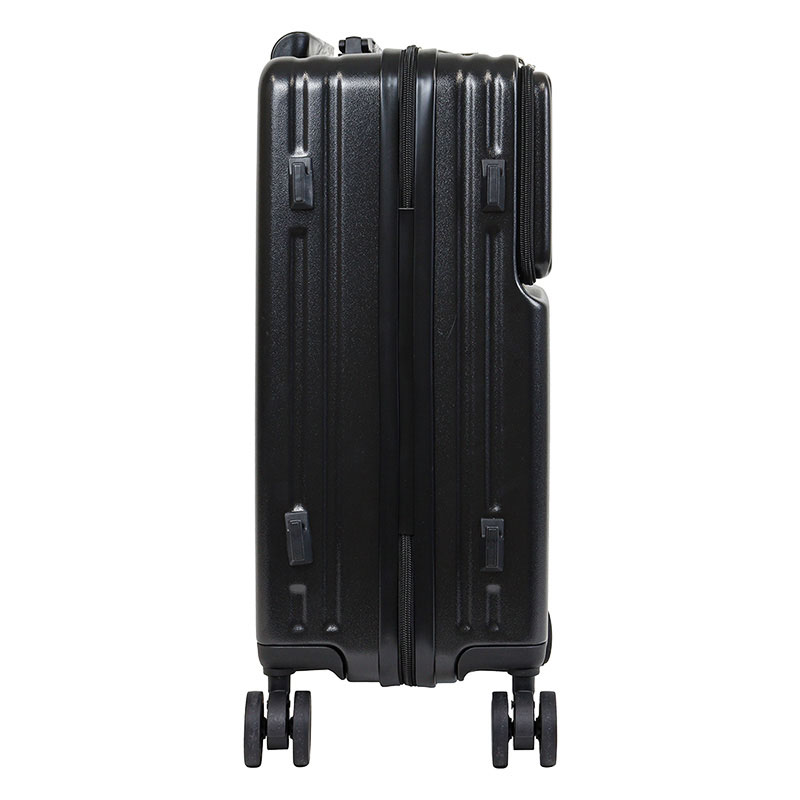 USBポート付きフロントオープン Wキャスター キャリーケース S