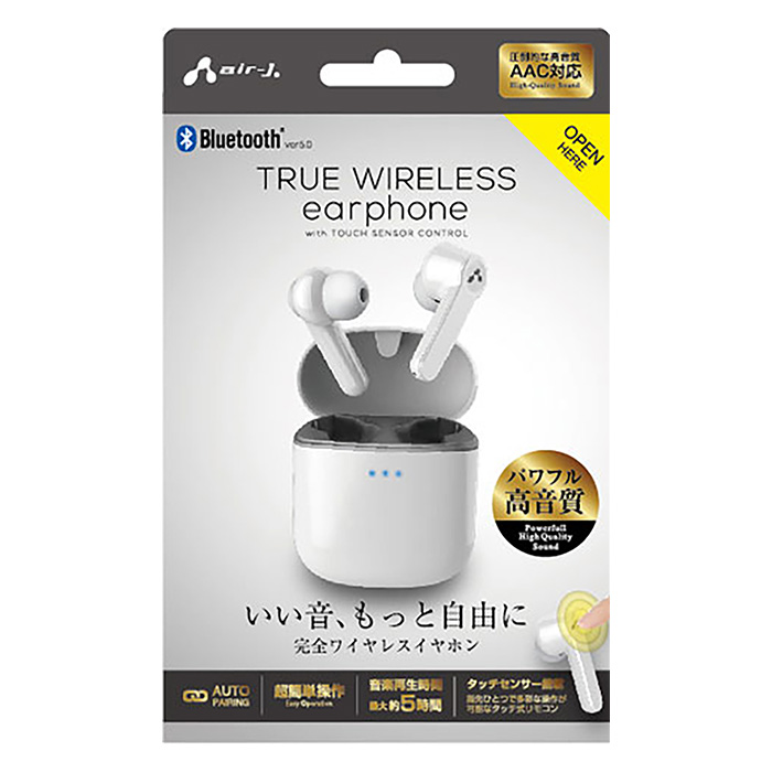 完全ワイヤレスイヤホン BT-AP3 WH ホワイト ｜ ミスターマックス