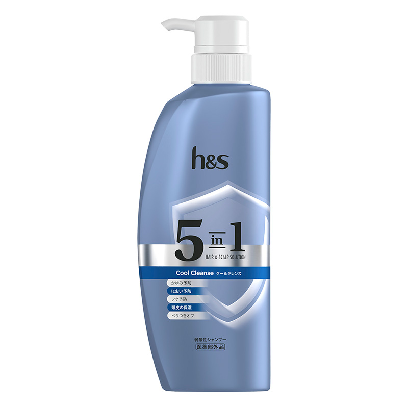 h&s 5in1 クールクレンズ シャンプー ポンプ 340g【医薬部外品