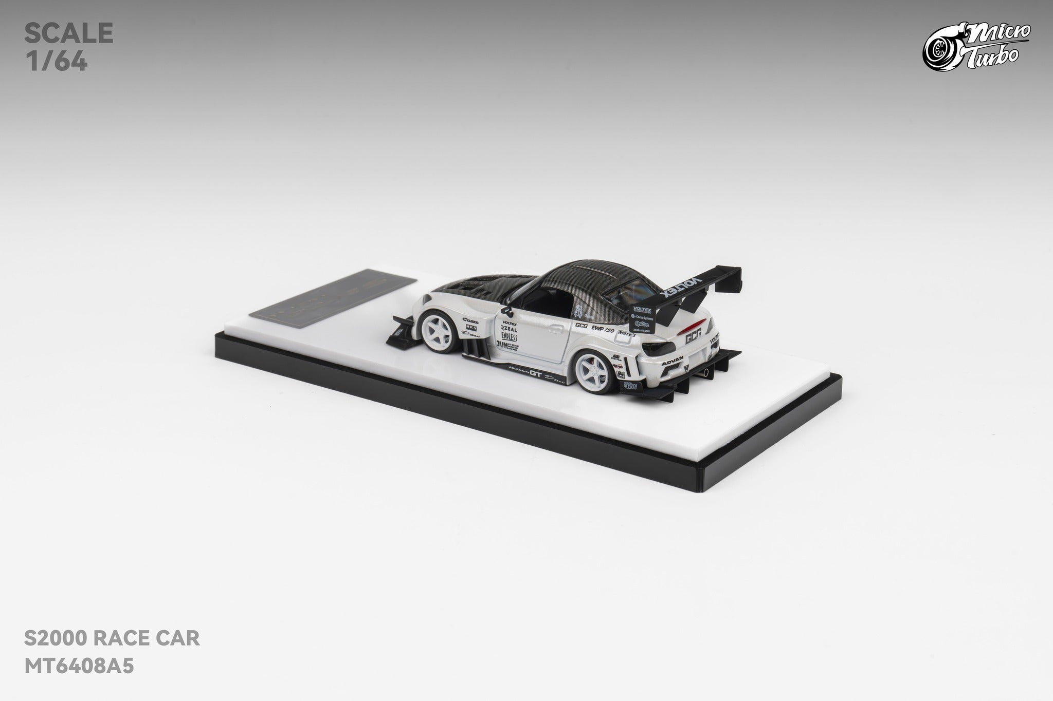 Microturbo 1/64 Custom S2000 - Metallic White