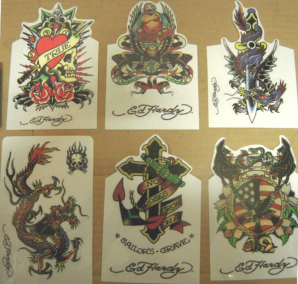 バンドTシャツ 通販 EdHardy エドハーディー タトゥーステッカー 販売