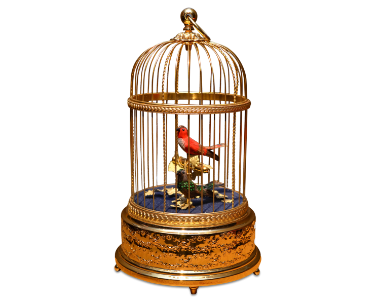 フイゴ式オルゴール シンギングバード・ケージ｜コレクション｜民音