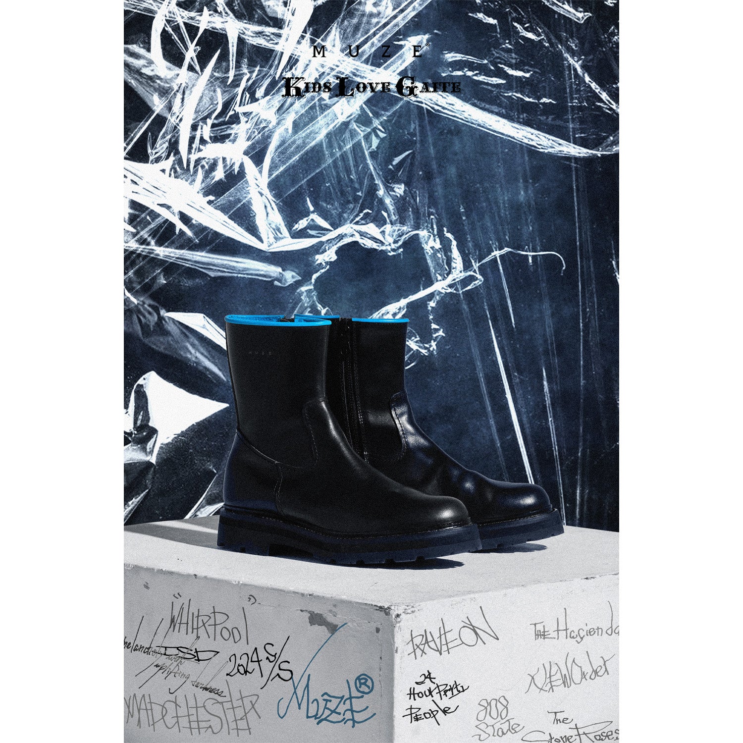 MUZE TURQUOISE LABEL × KIDS LOVE GAITE - SIDE ZIP VIBRAM ARCTIC