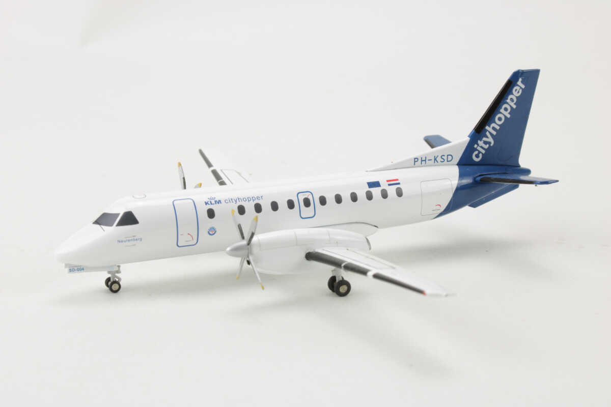 航空機・ヘリコプター herpa KLM cityhopper Saab 340 1/200 航空機