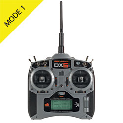 DX6i DSMX 6-Channel Transmitter Only Mode 1 (SPMR66101): Spektrum