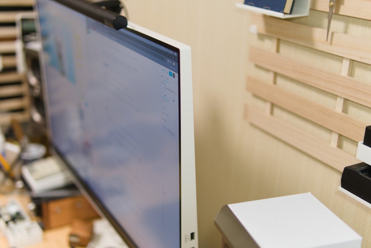 4K LGスマートモニター 32SQ730S-W webOS22モニターアーム無 LG