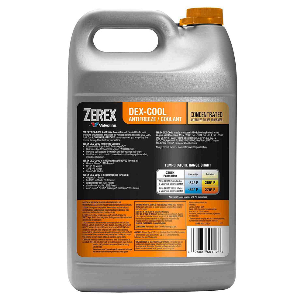 Valvoline ZEREX ZXEL1 DEX-Cool Organic Acid Technology Concentrate