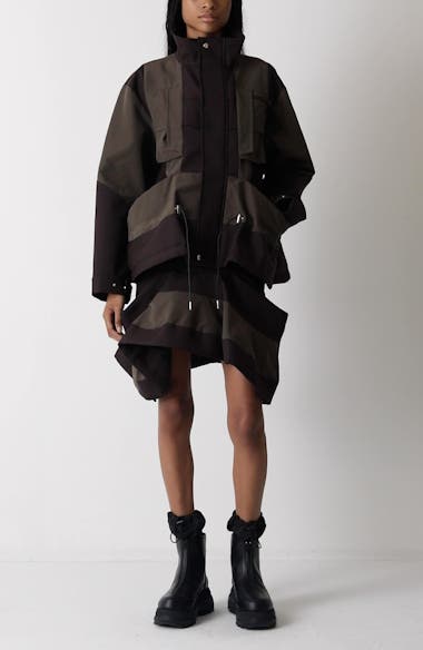 Sacai Mixed Media Jacket | Nordstrom