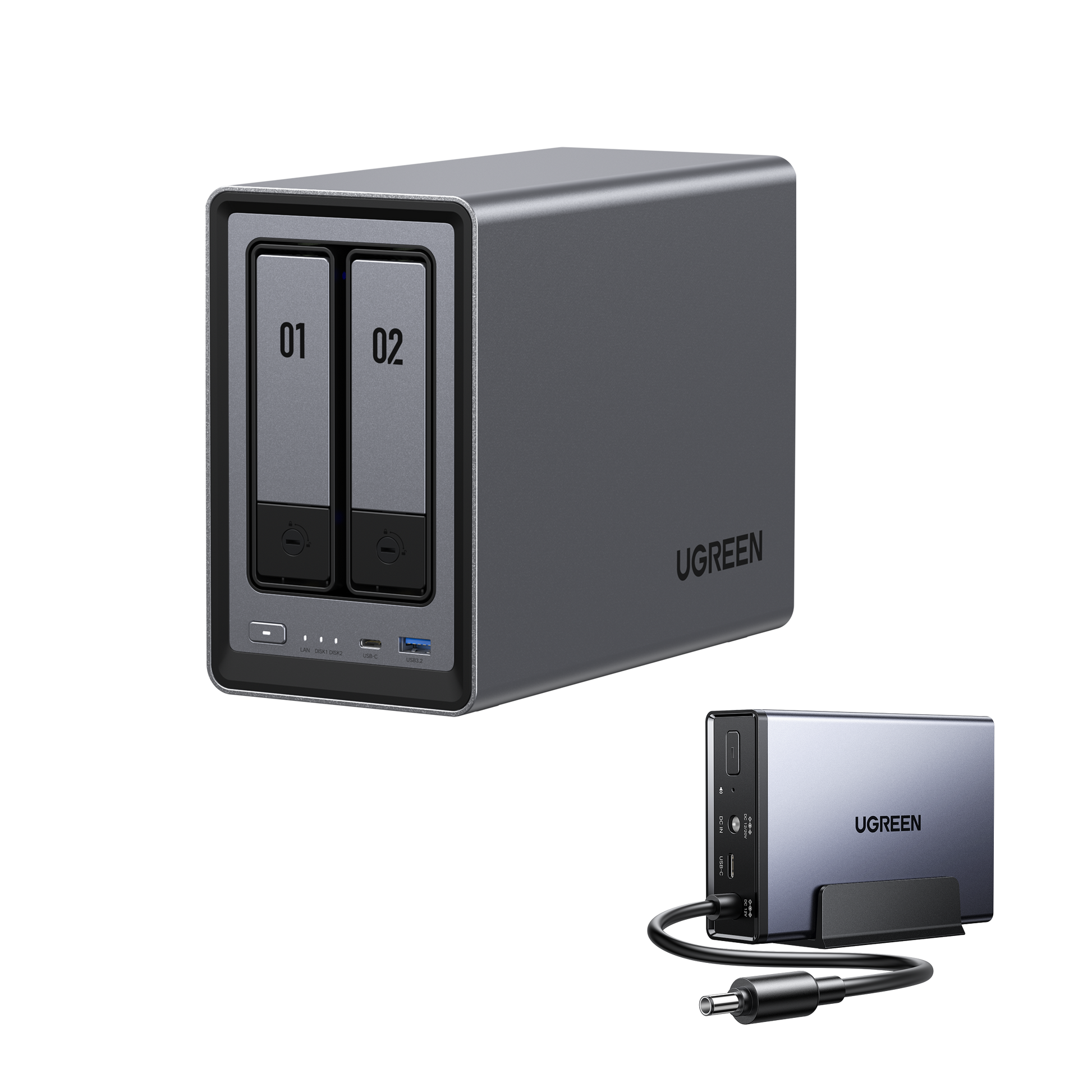 UGREEN NAS 2 ベイ｜76TB大容量と30日間の安心お試し