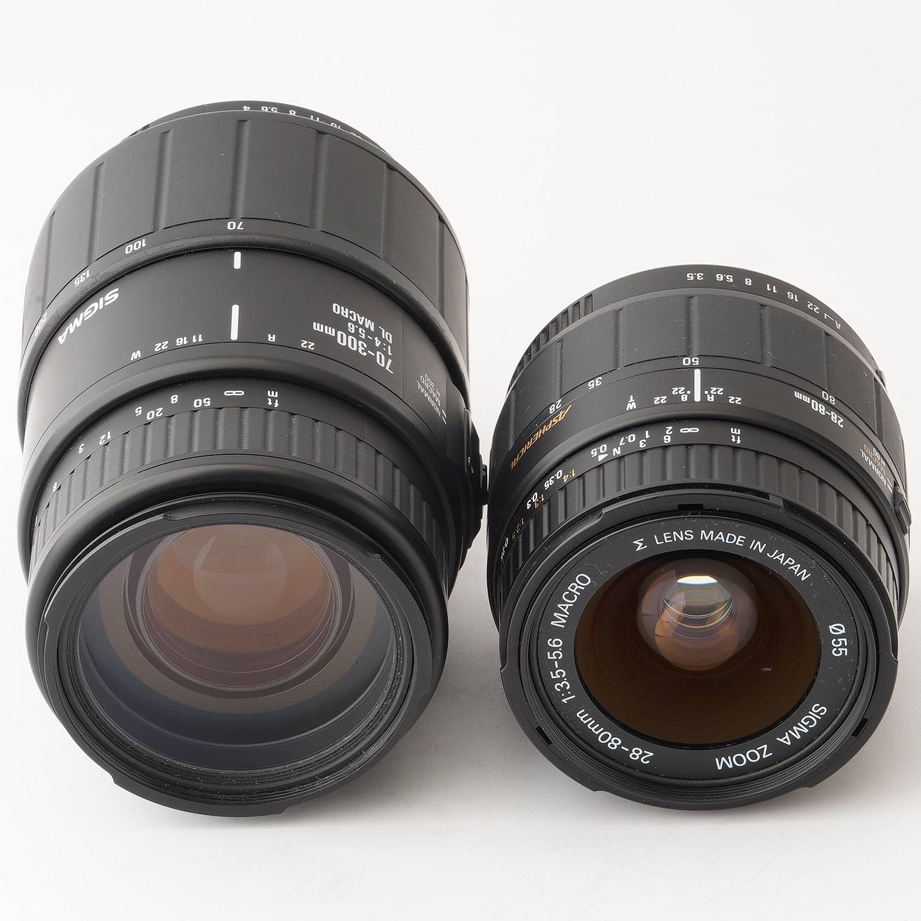 シグマ Sigma 70-300mm F4-5.6 D DL Macro Super / Sigma 28-80mm F3.5