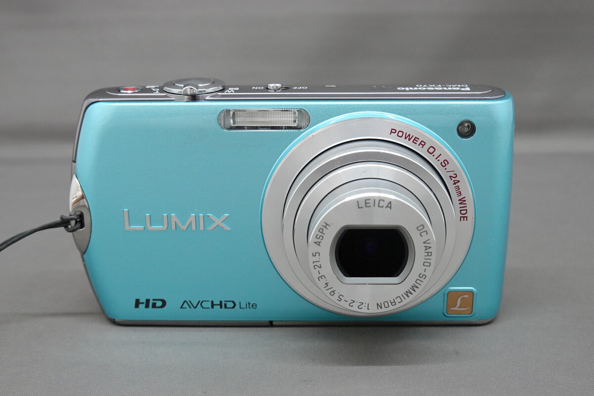 パナソニック デジタルカメラ ルミックス フローラルブルー DMC-FX66-A