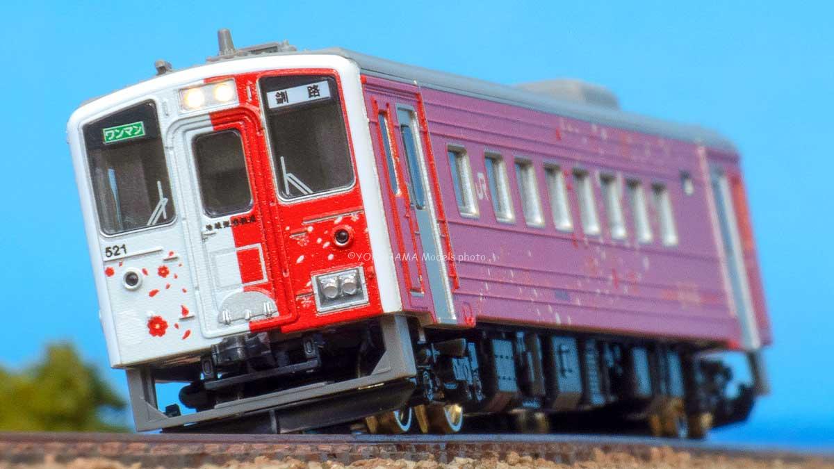 JR北海道キハ54形（500番代・白ライト・地球探索鉄道花咲線ラッピング