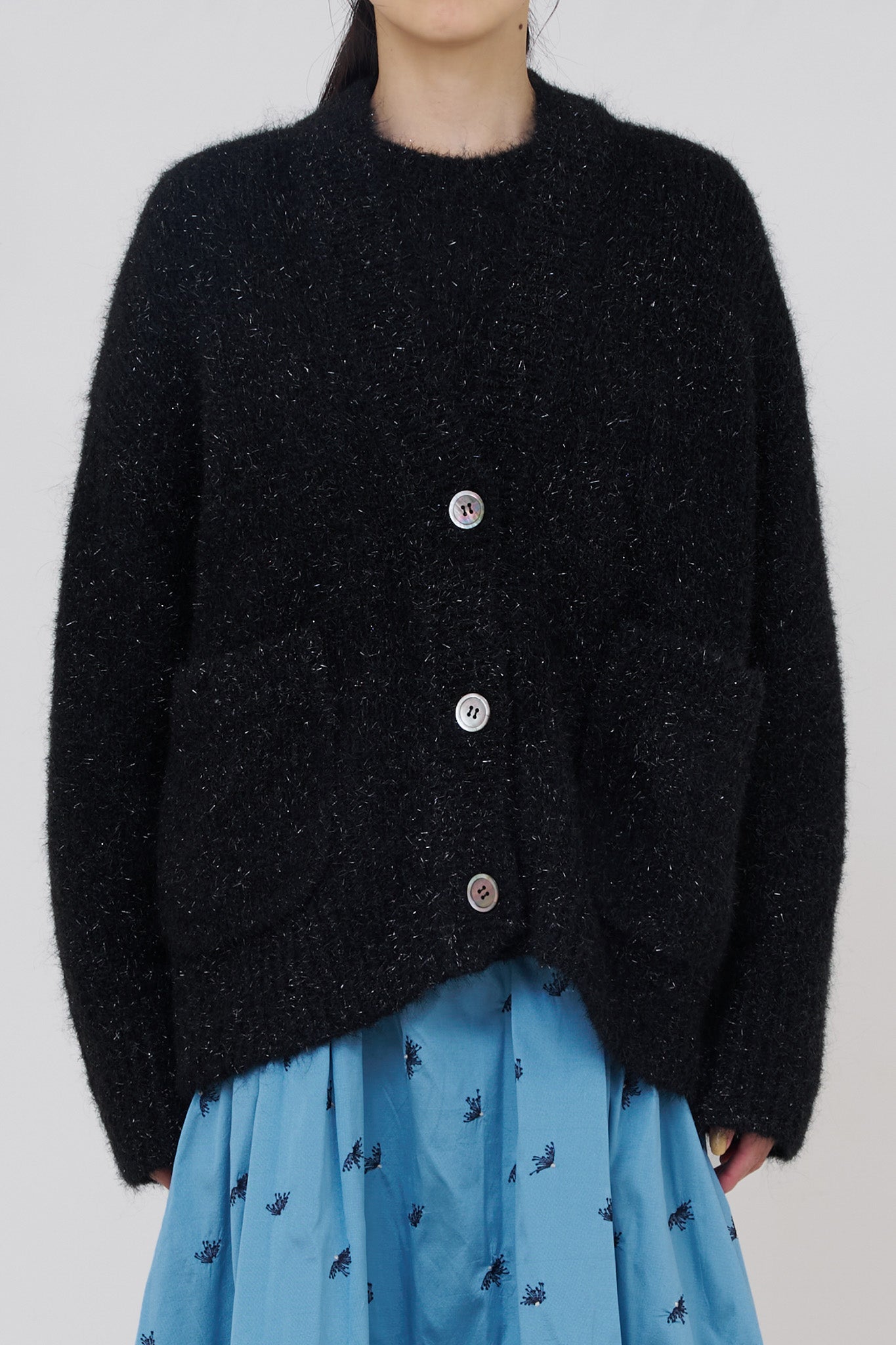 Alpaca Lurex Cardigan | Pasand by ne Quittez pas | パサンドバイ