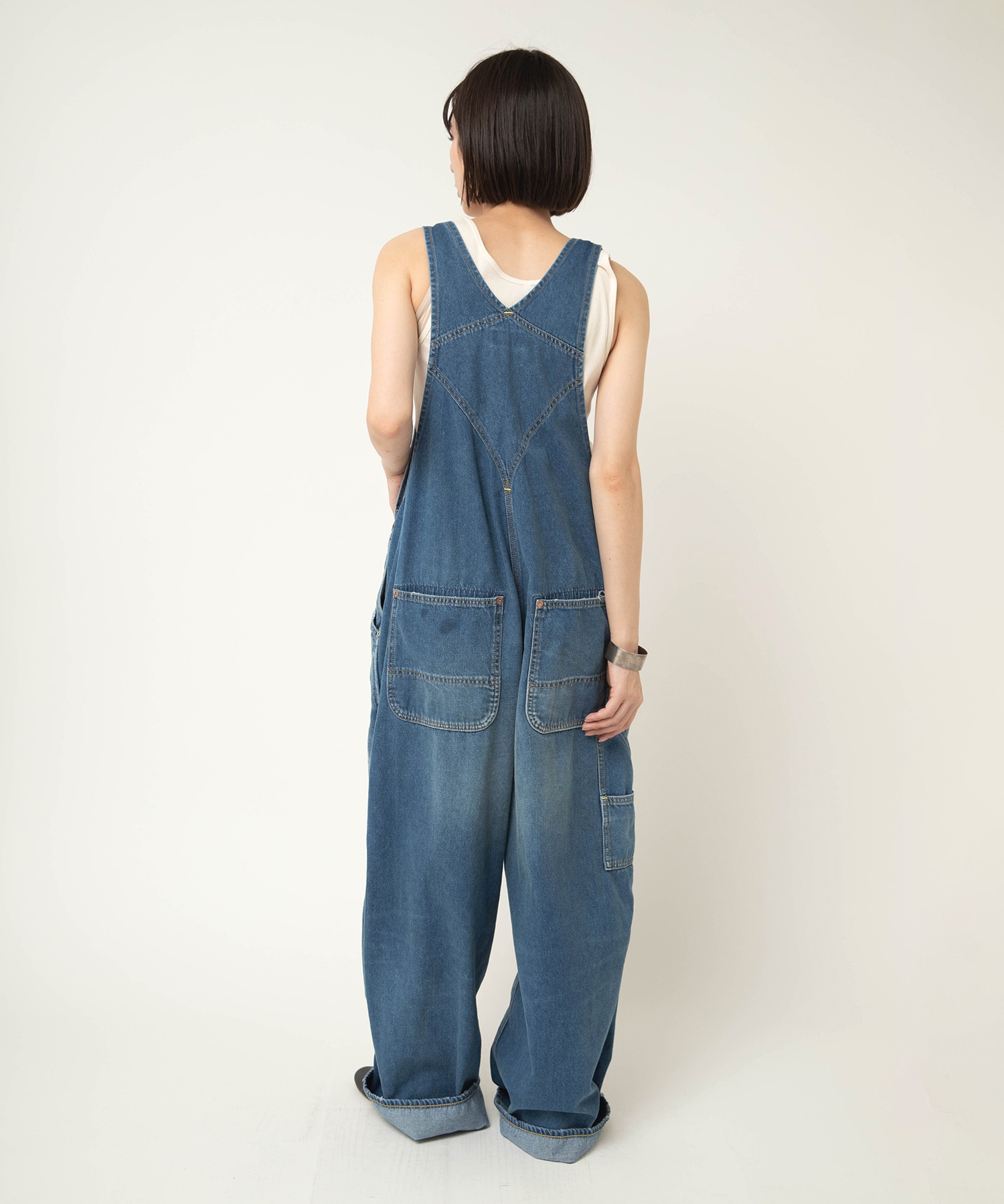O0750 オーセンティックデニムオーバーオール(F 中加工