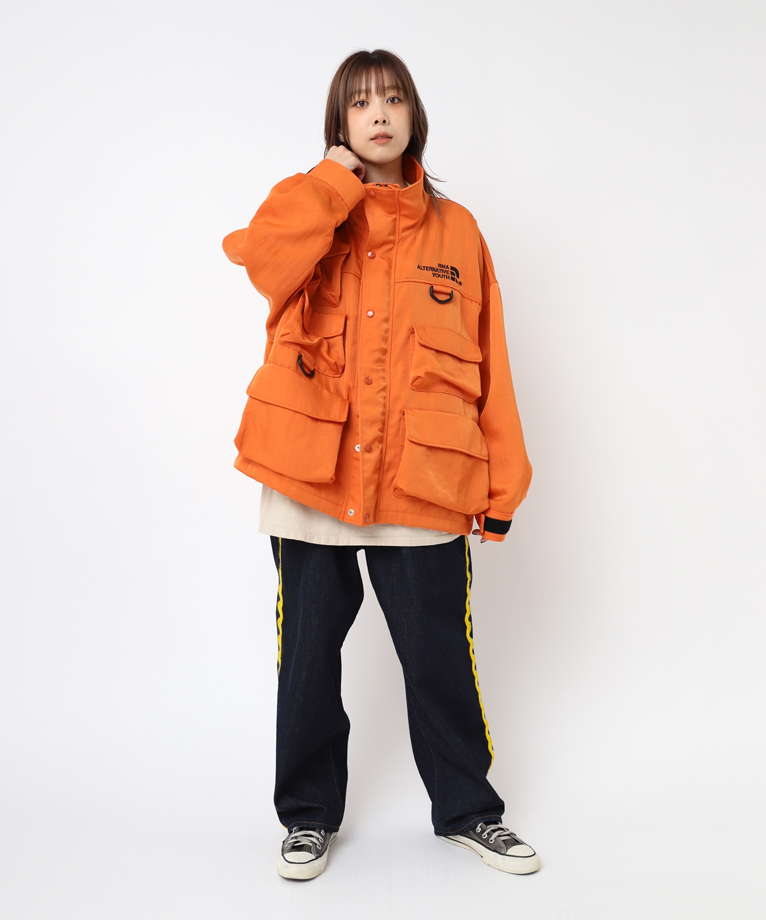 J2136 メニポケアウトドアジャケット(M オレンジ): アウター - RNA