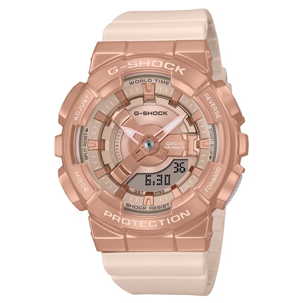 G-SHOCK GM-S110PG-4AJF クォーツ ユニセックス メタルカバード(ピンク