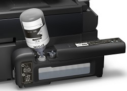 エプソン、インクジェットの弱みを改善する「エコタンク搭載プリンター