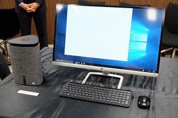 日本HP、三角柱デザインの小型デスクトップPC「HP Pavilion Wave 600