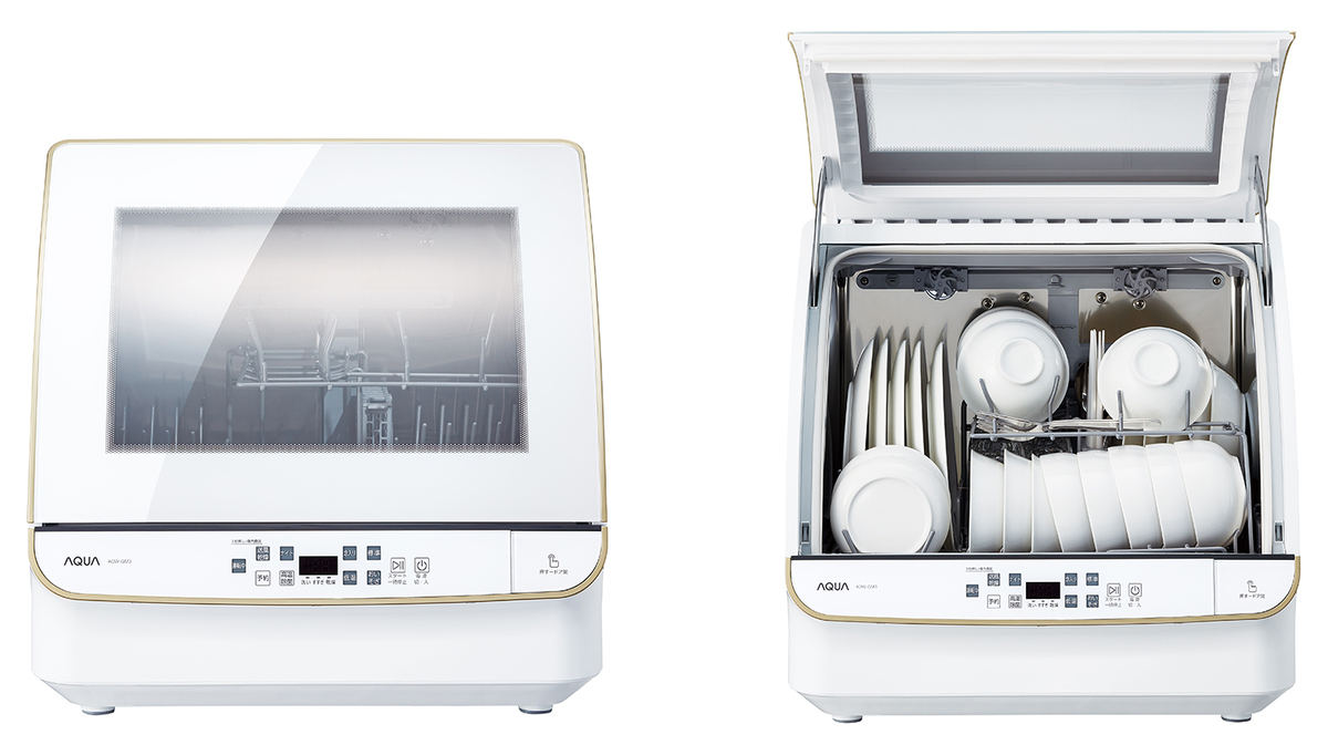 アクア、1度に30点の食器を洗える据え置き型食洗機 | マイナビニュース