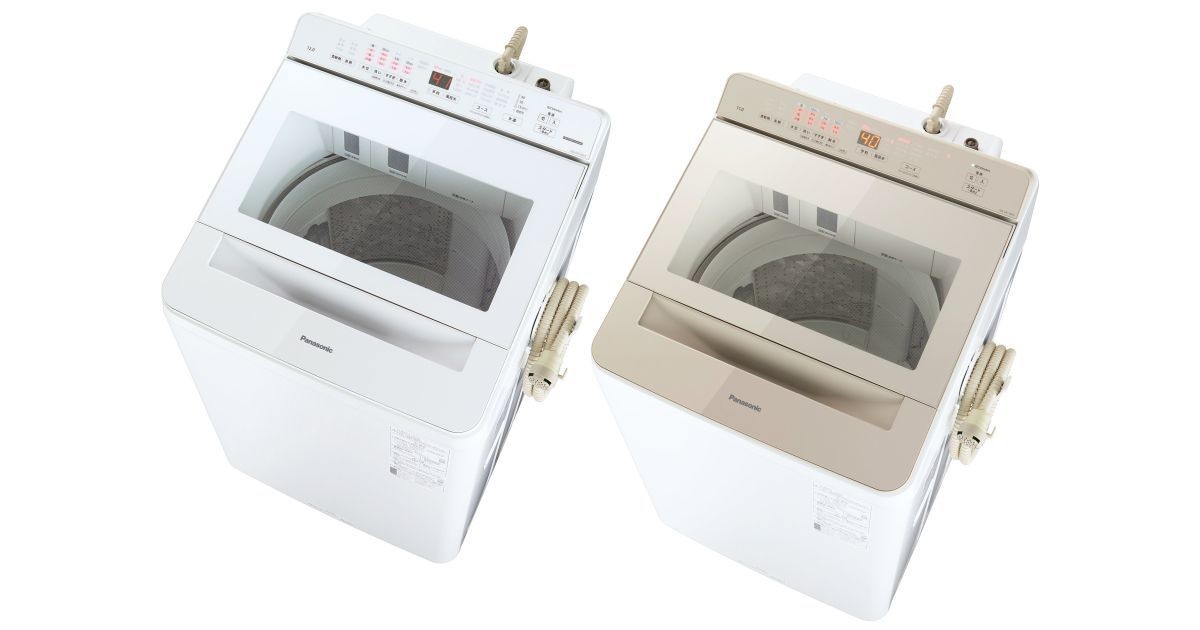 パナソニック、液体洗剤・柔軟剤の自動投入を備えた全自動タテ型洗濯機