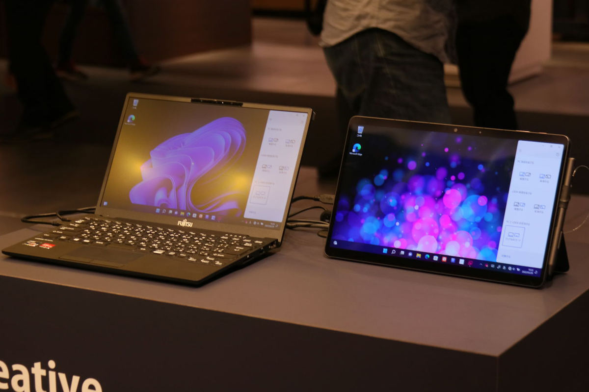 有機ELの軽量タブレット「FMV LOOX」6月発売、1gを日々削った「40周年