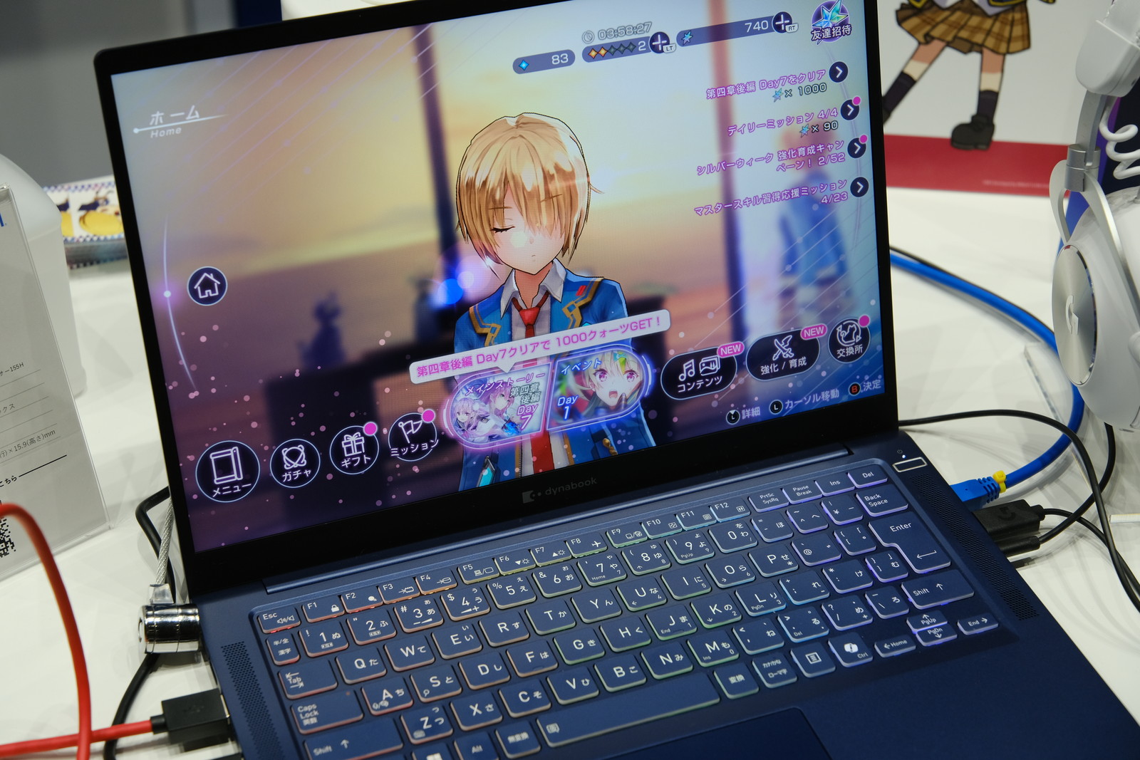 TGS2024】ビジネス向けPCのdynabookは『ヘブバン』コラボ仕様、限定135