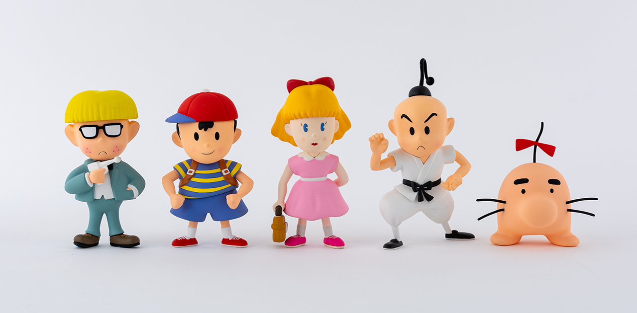 MOTHER2』からネス、ポーラ、ジェフ、プー、どせいさんの粘土