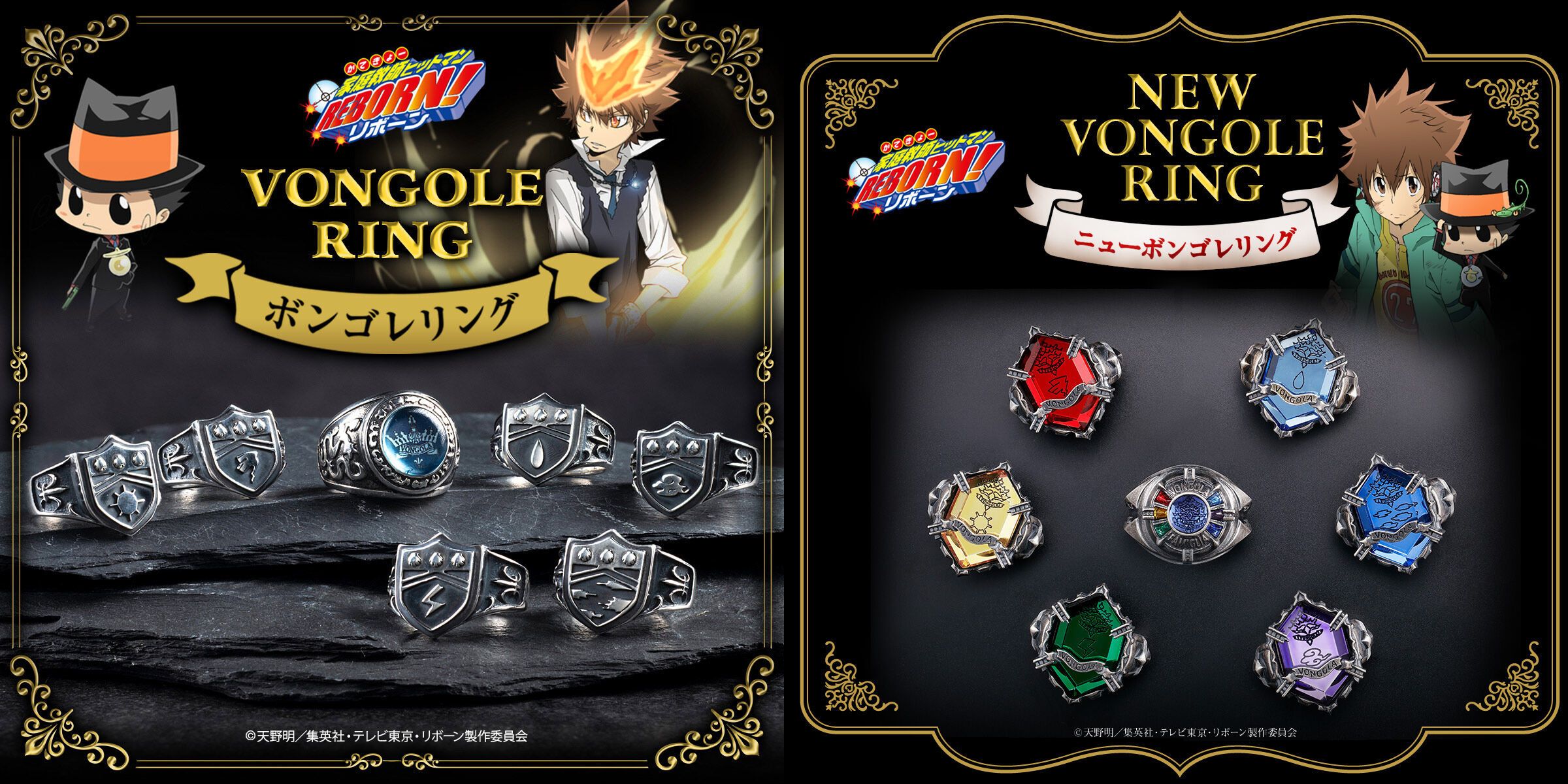 TVアニメ『家庭教師ヒットマンREBORN!』に登場する各種リングを模した