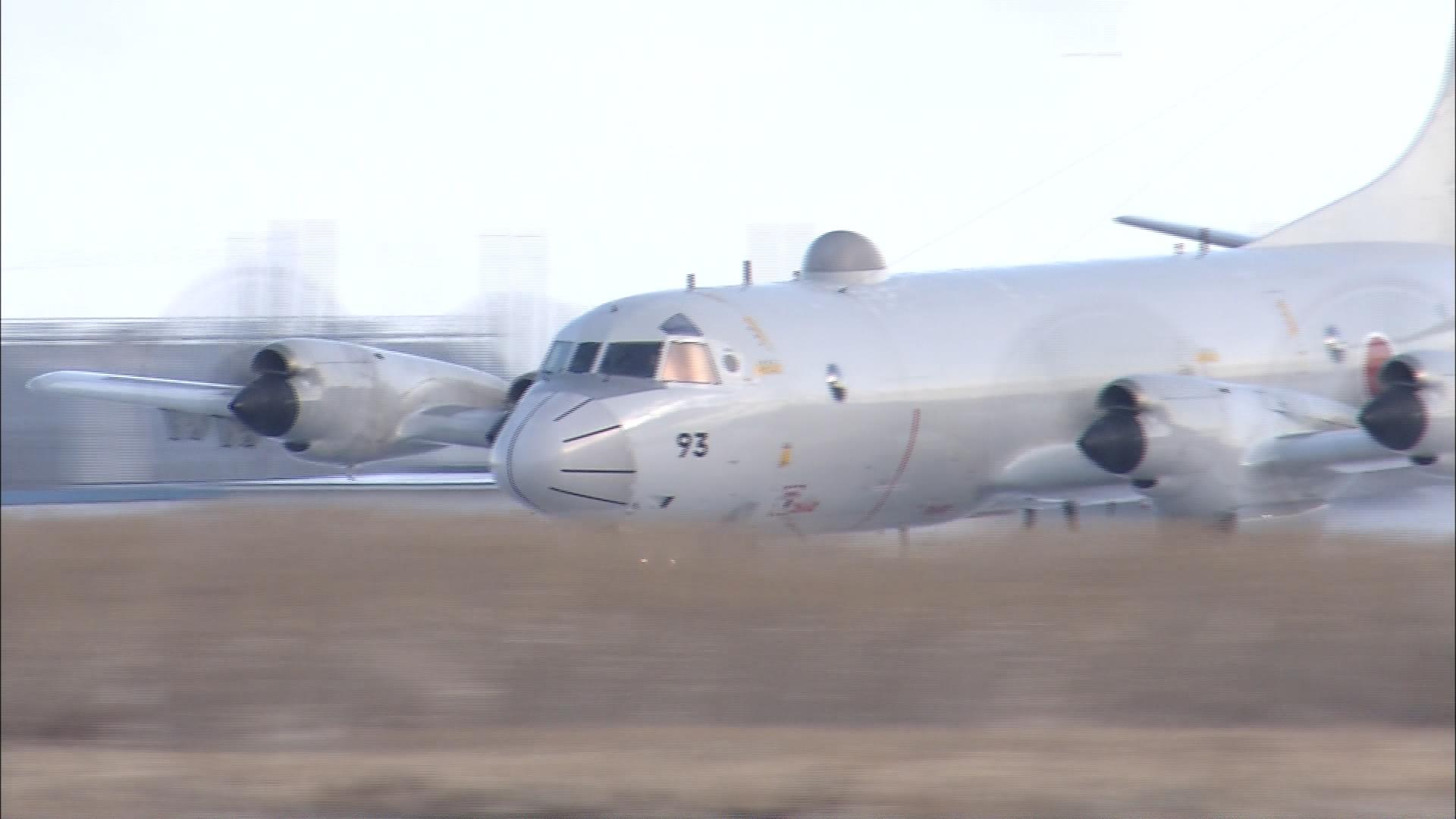 P－3C哨戒機飛び立つ 海上自衛隊八戸航空基地第2航空群で2024年初