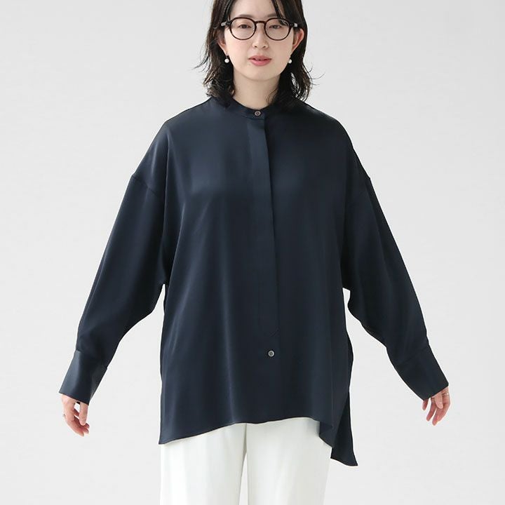 SACRA(サクラ) トリアセテート サテンシャツ(124619071)の通販｜NEWS